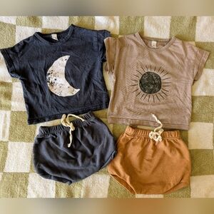 Graphic Tees & Drawstring Shorts Bundle